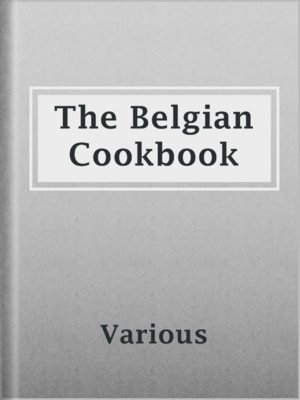 The Belgian Cookbook - ebook